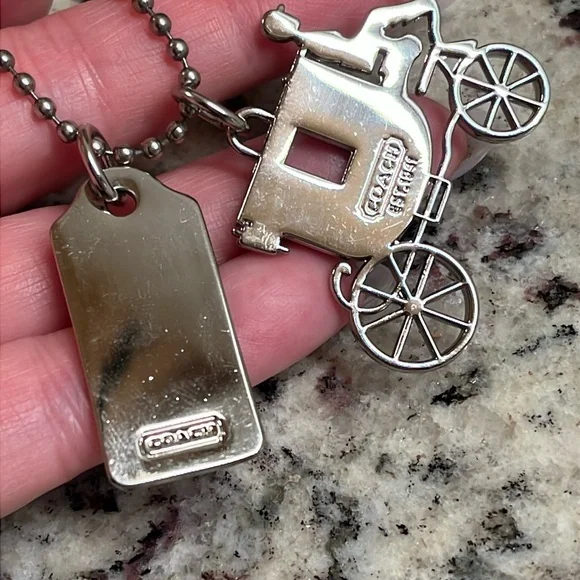 Coach Metal Carriage and Hang Tag EUC - Picture 5 of 5